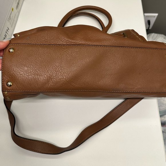 Michael Kors Hamilton Whipped Stitch Brown Leather Handbag - Picture 5 of 9